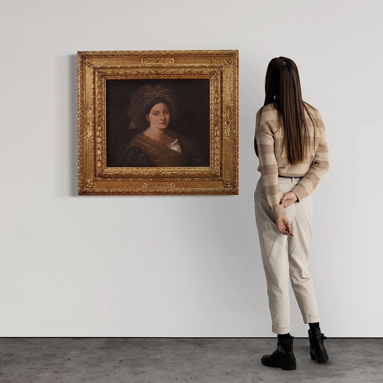 After Titian, Laura Dianti, Venetian school painting, 17th century 2