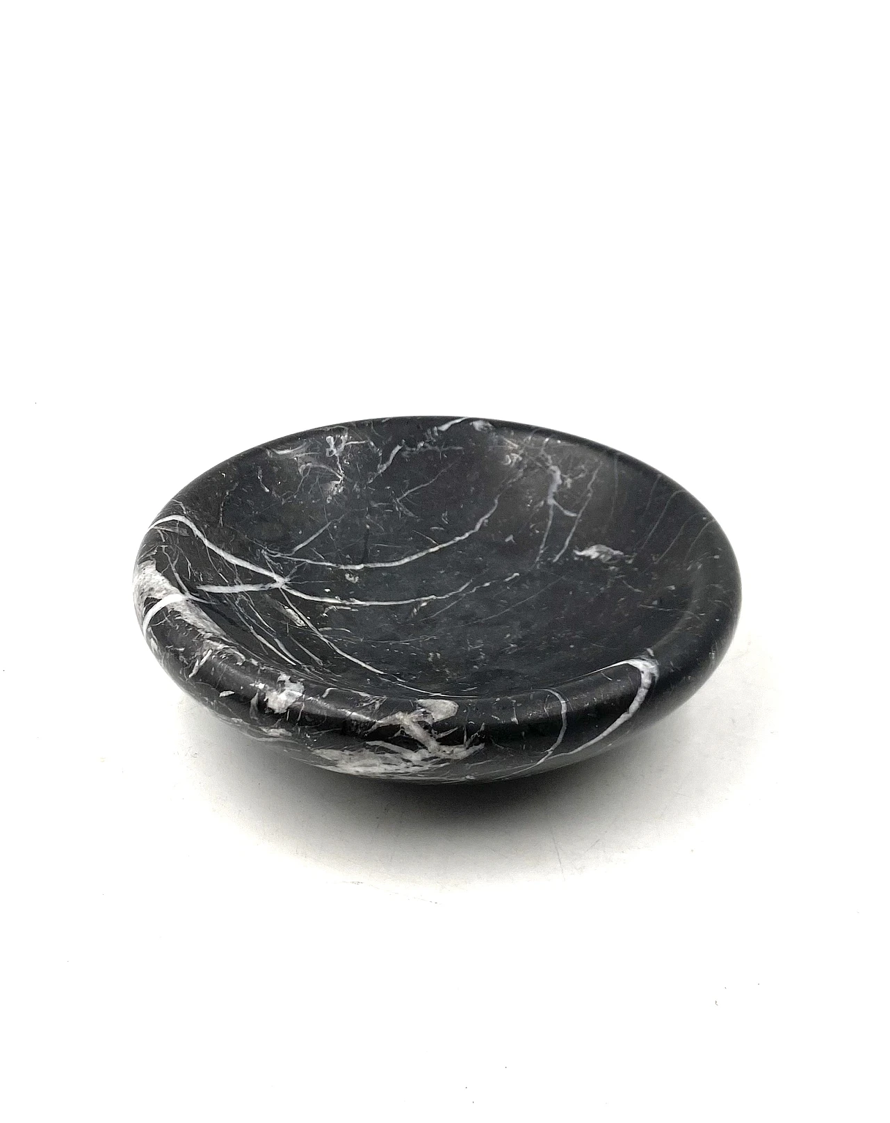 Black marble vide poche, Casigliani Italy, 70s 5