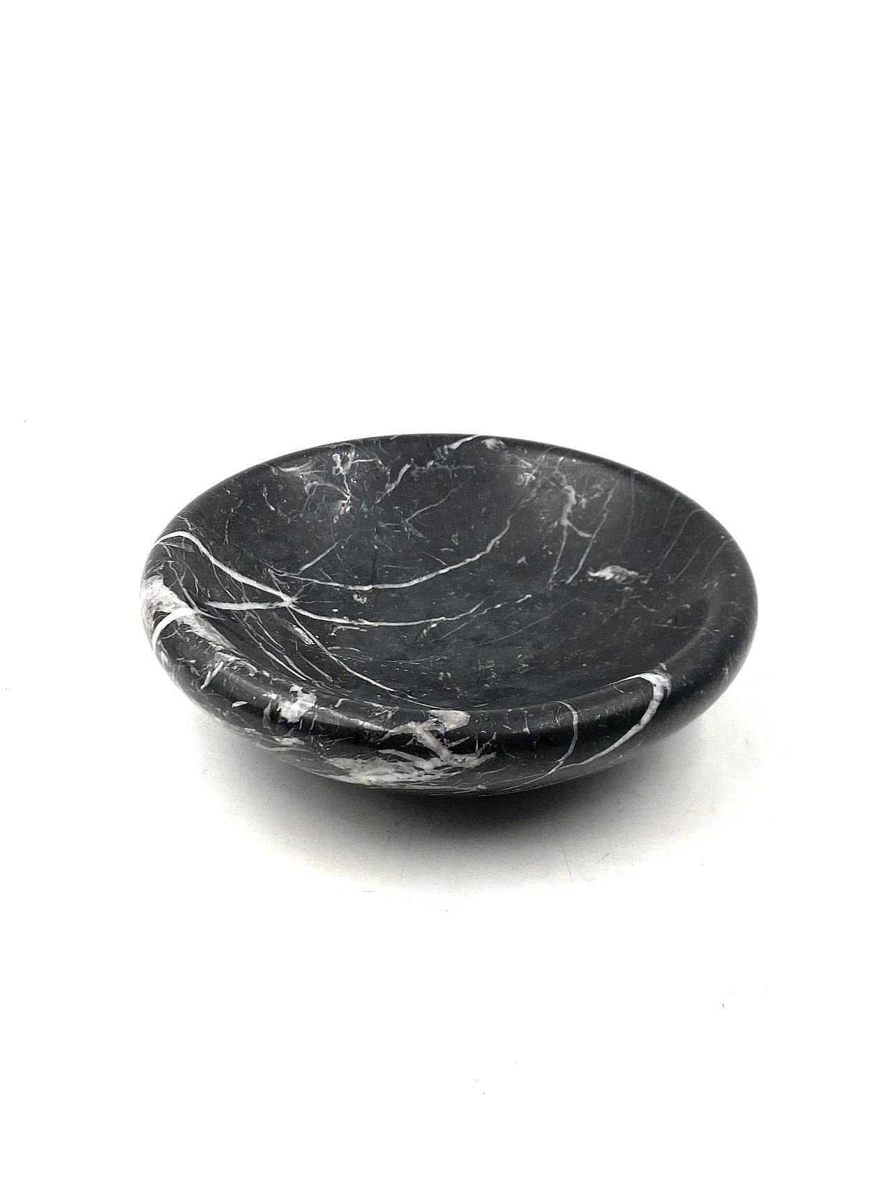 Black marble vide poche, Casigliani Italy, 70s 6