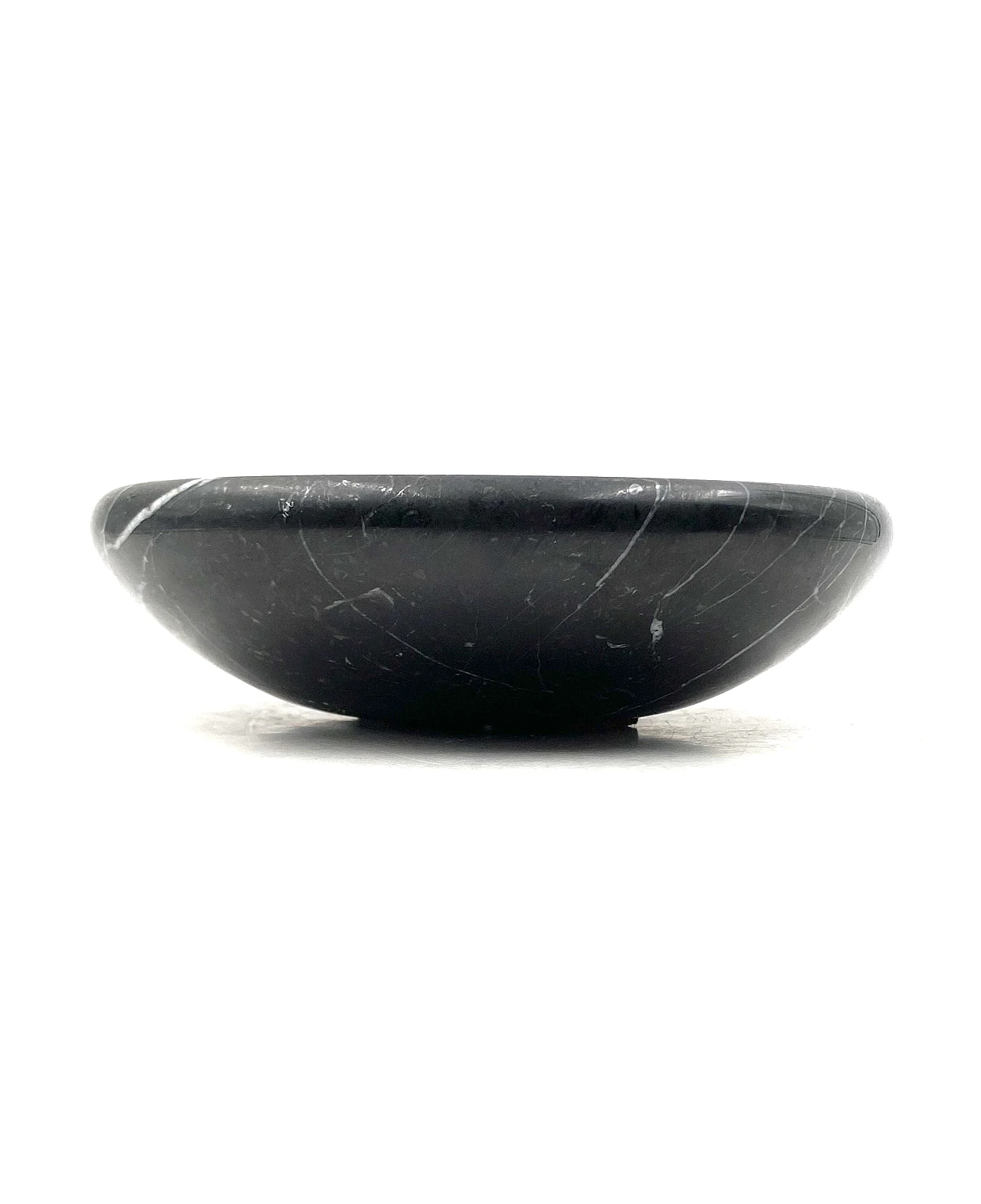 Black marble vide poche, Casigliani Italy, 70s 9