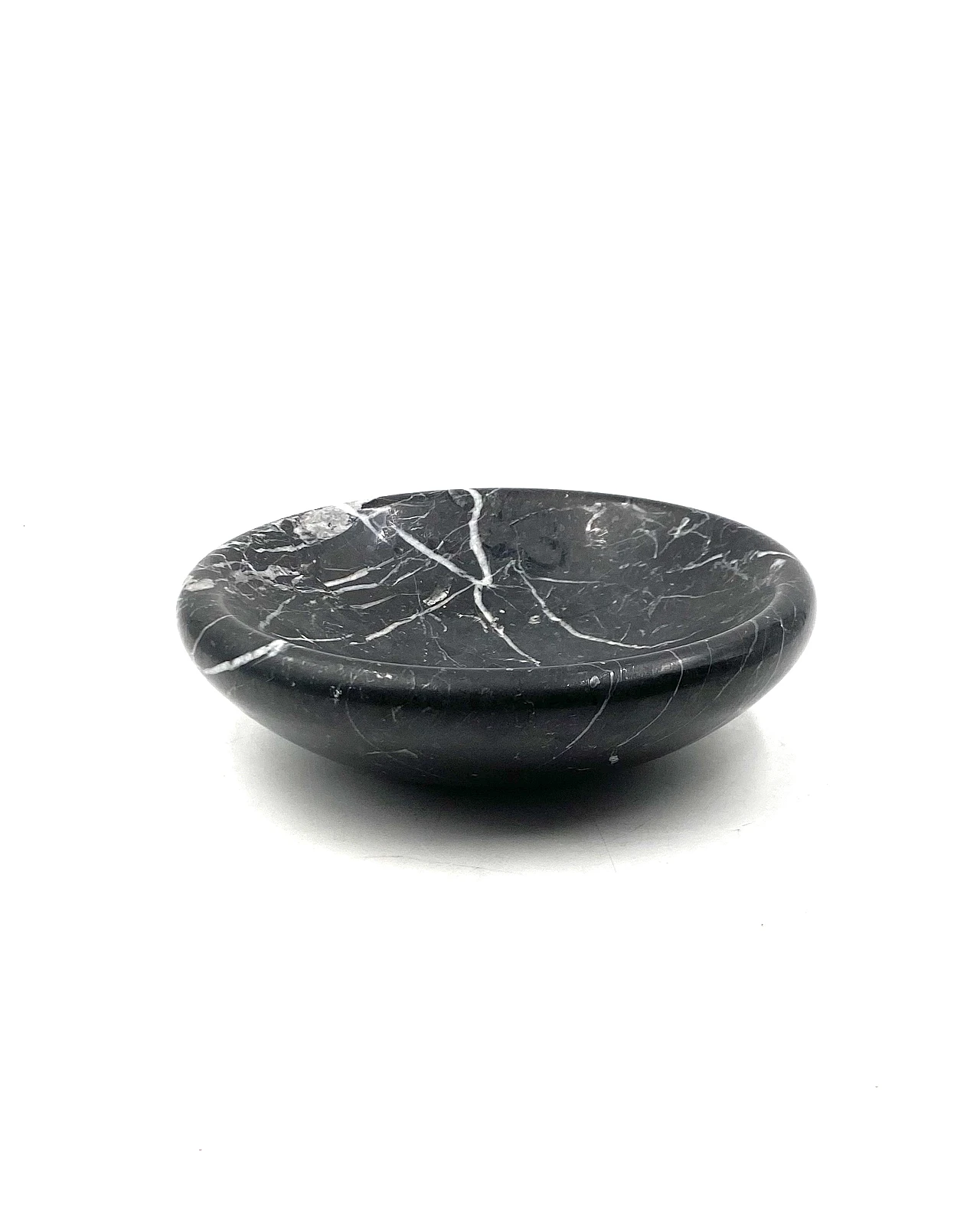 Black marble vide poche, Casigliani Italy, 70s 10