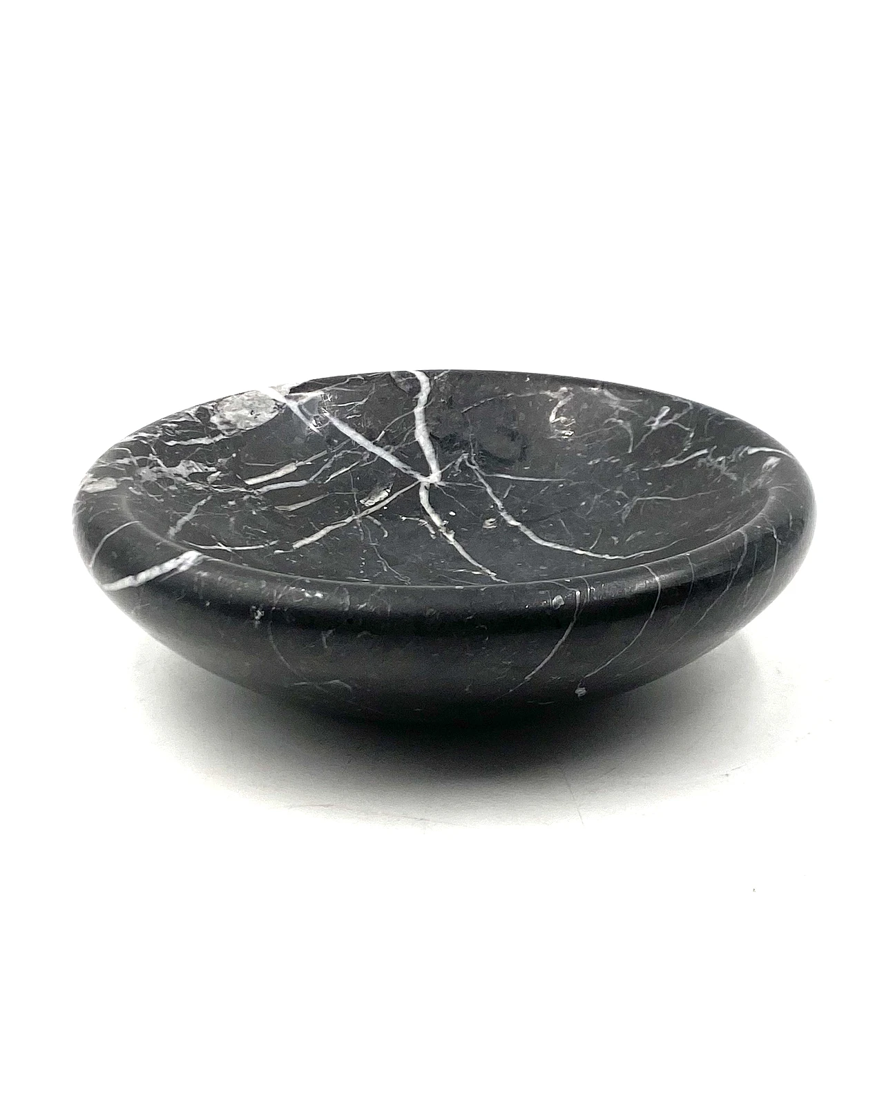 Black marble vide poche, Casigliani Italy, 70s 11