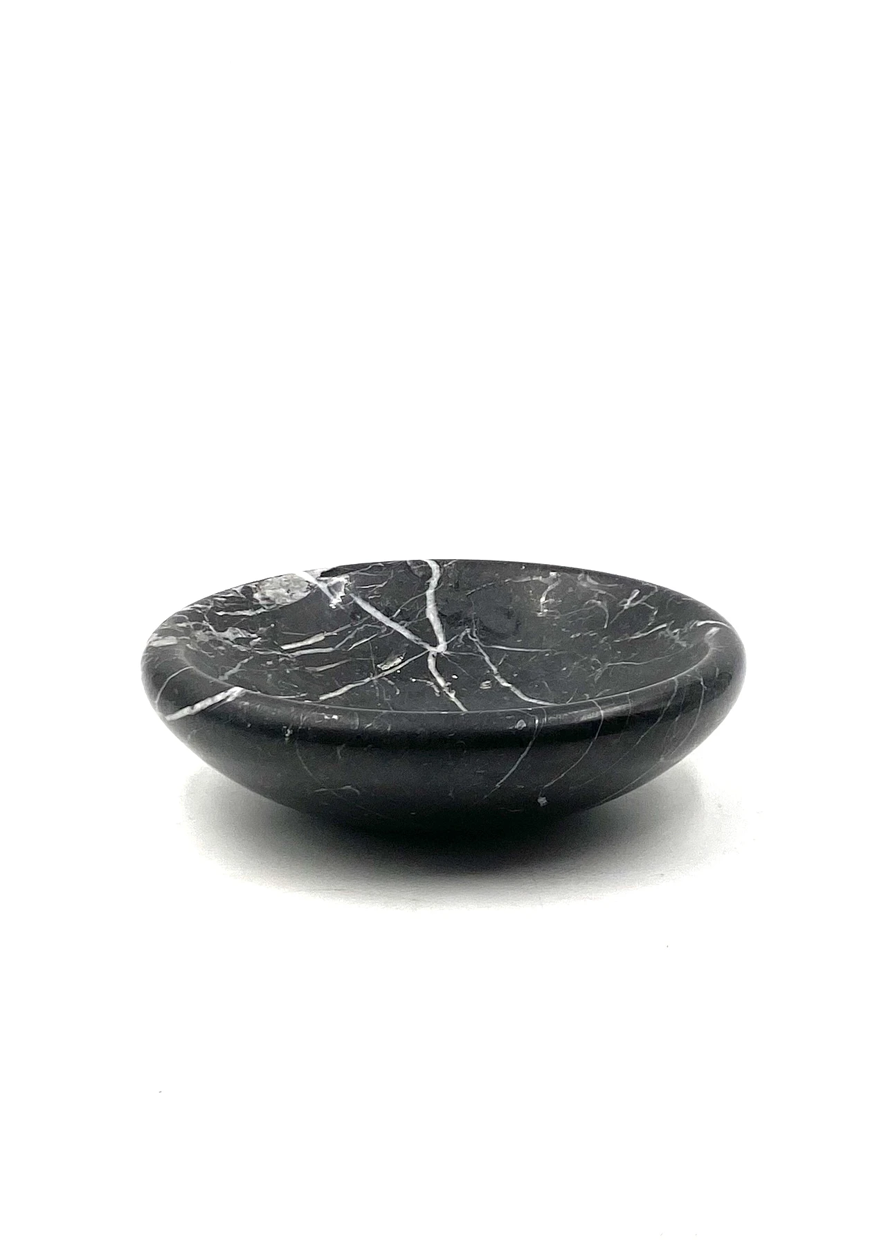 Black marble vide poche, Casigliani Italy, 70s 13