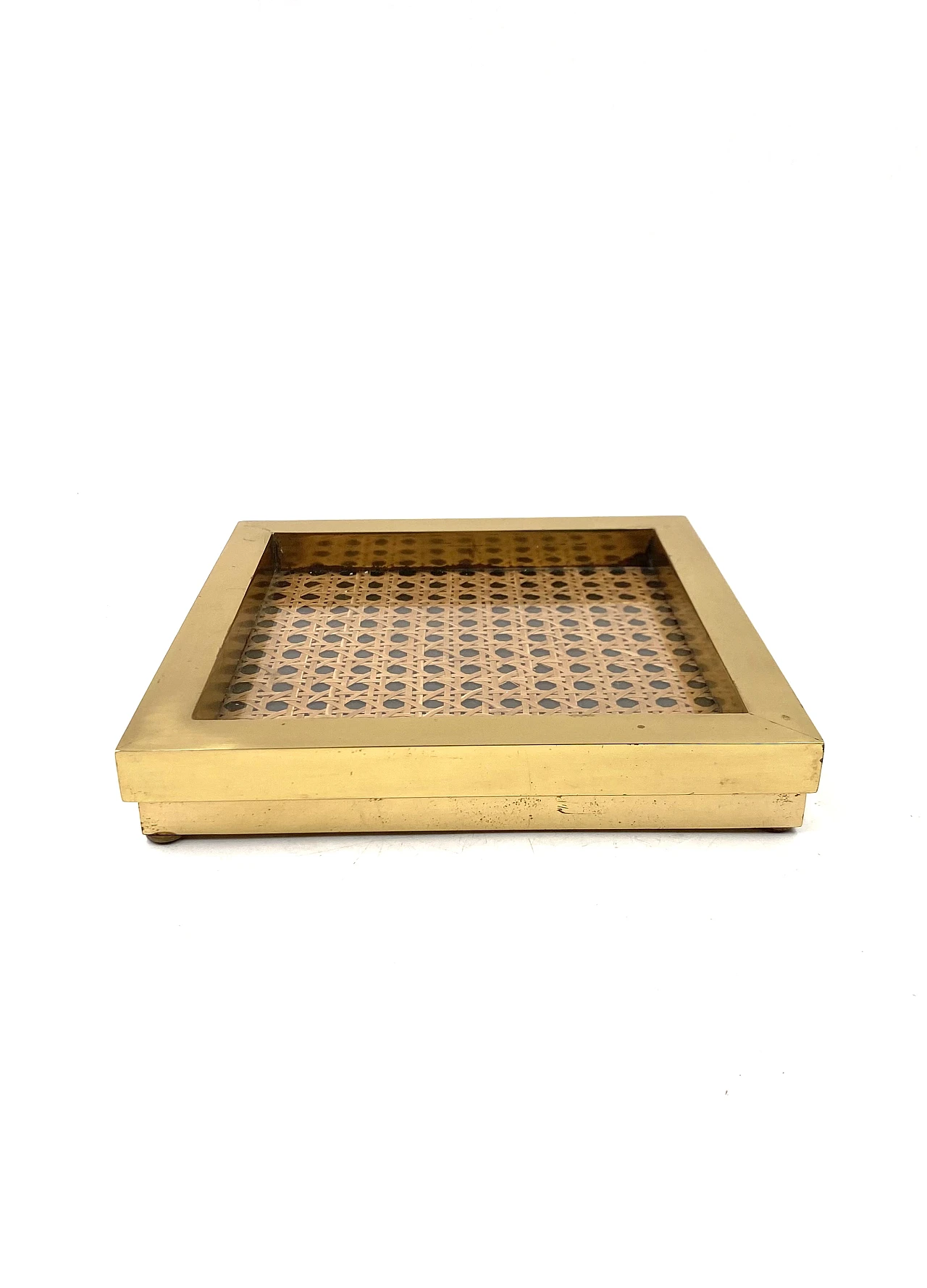 Hollywood regency saw few, brass and Vienna straw, Italy 1970 6