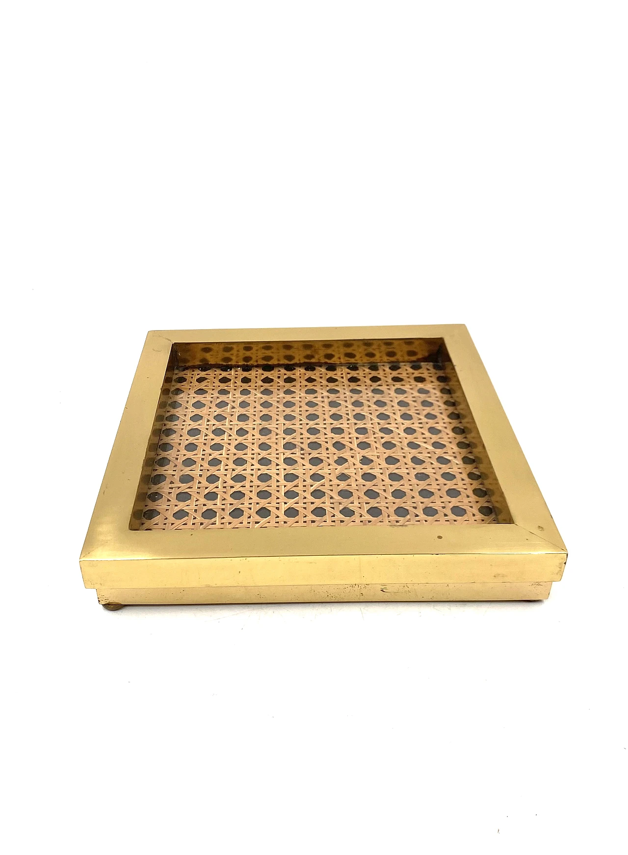 Hollywood regency saw few, brass and Vienna straw, Italy 1970 7