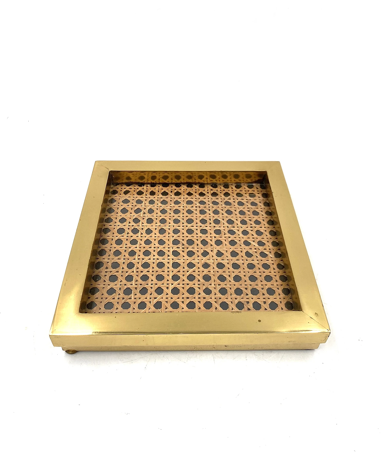 Hollywood regency saw few, brass and Vienna straw, Italy 1970 8