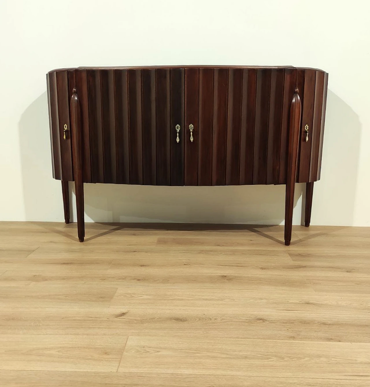 Credenza 4 ante in mogano design di Jacques E. Ruhlman, anni '40 2