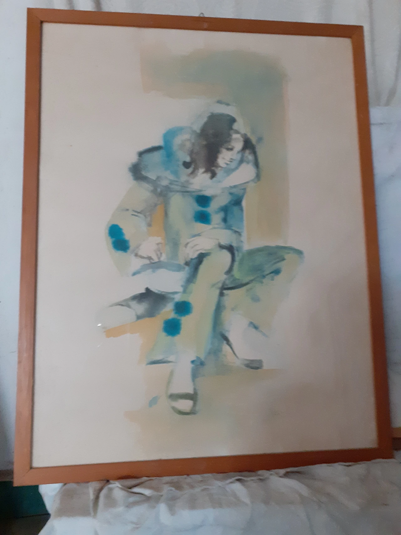 Clown painting by Nardi, 70s 2