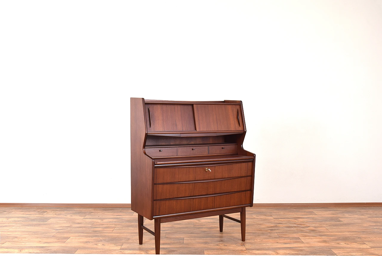 Secretaire danese Mid-Century in teak, anni '60 2