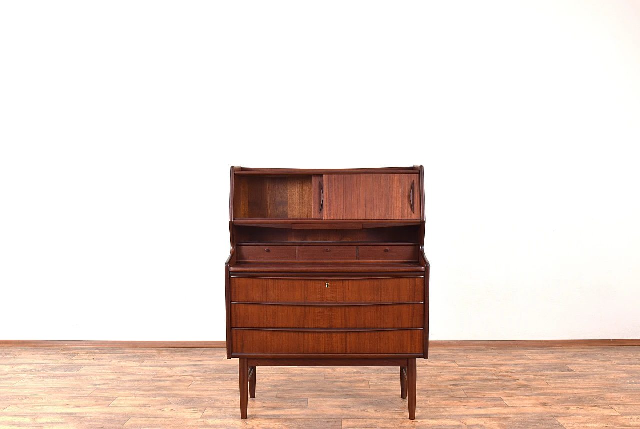 Secretaire danese Mid-Century in teak, anni '60 5