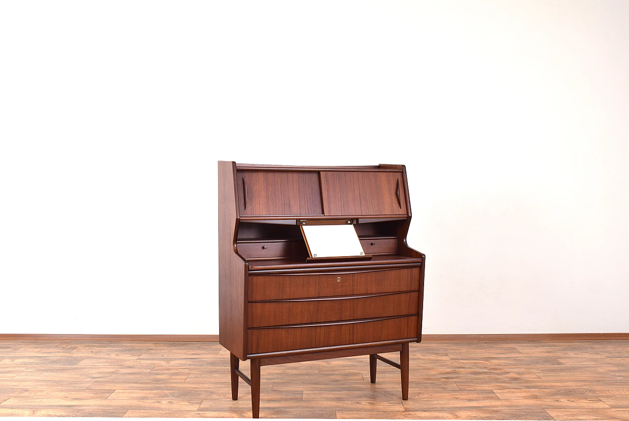 Secretaire danese Mid-Century in teak, anni '60 6