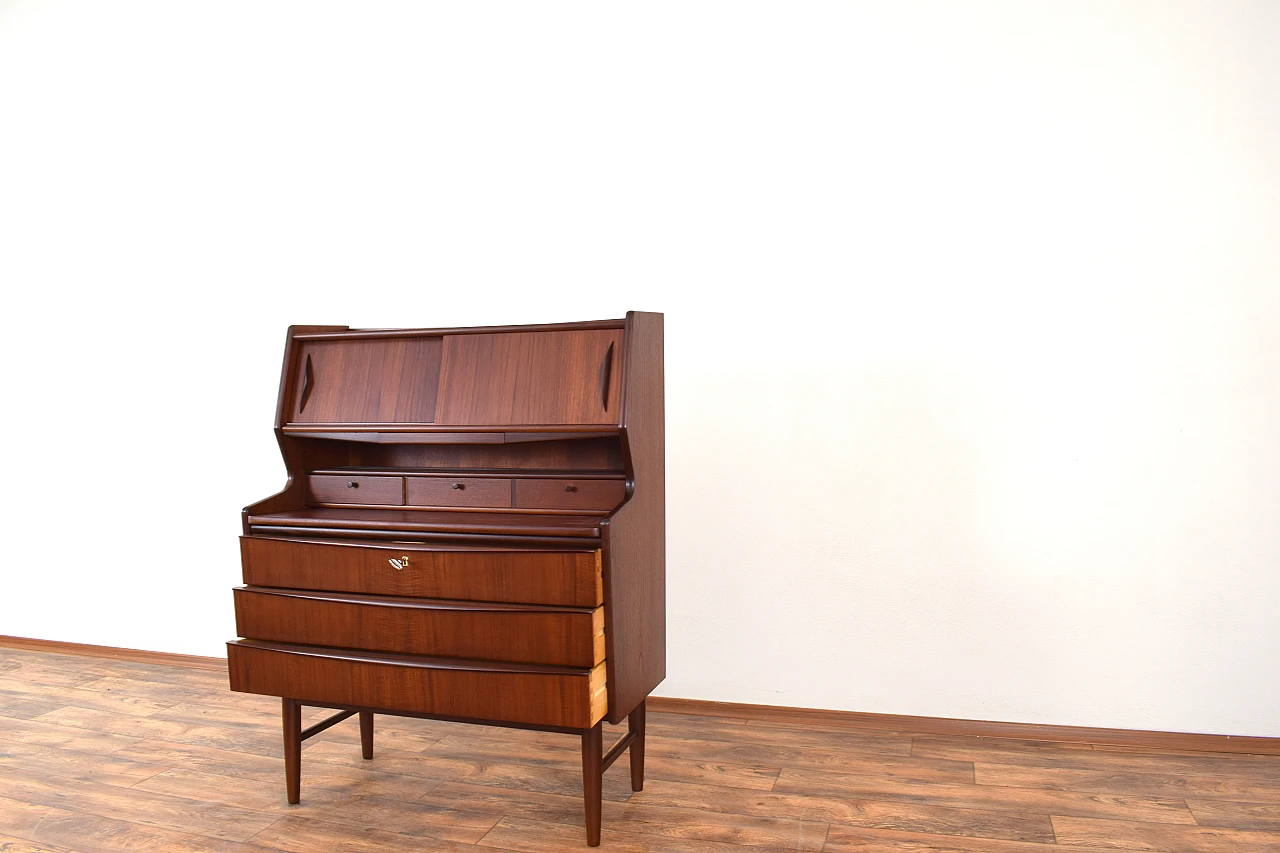Secretaire danese Mid-Century in teak, anni '60 14