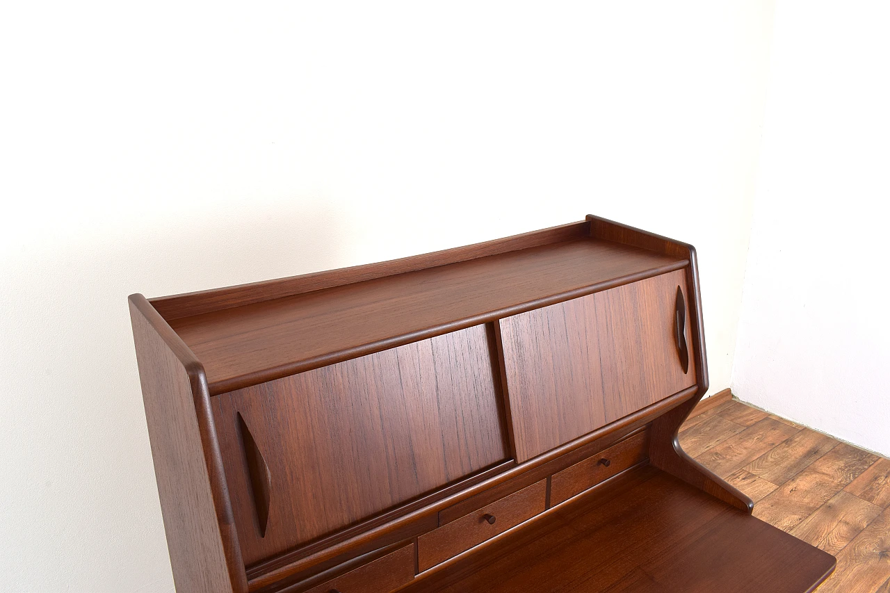 Secretaire danese Mid-Century in teak, anni '60 17