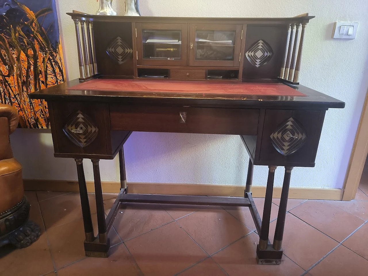 RARA Scrivania con sedia di J.e J.Herrmann, SECESSION, WIEN, 1905c. 18