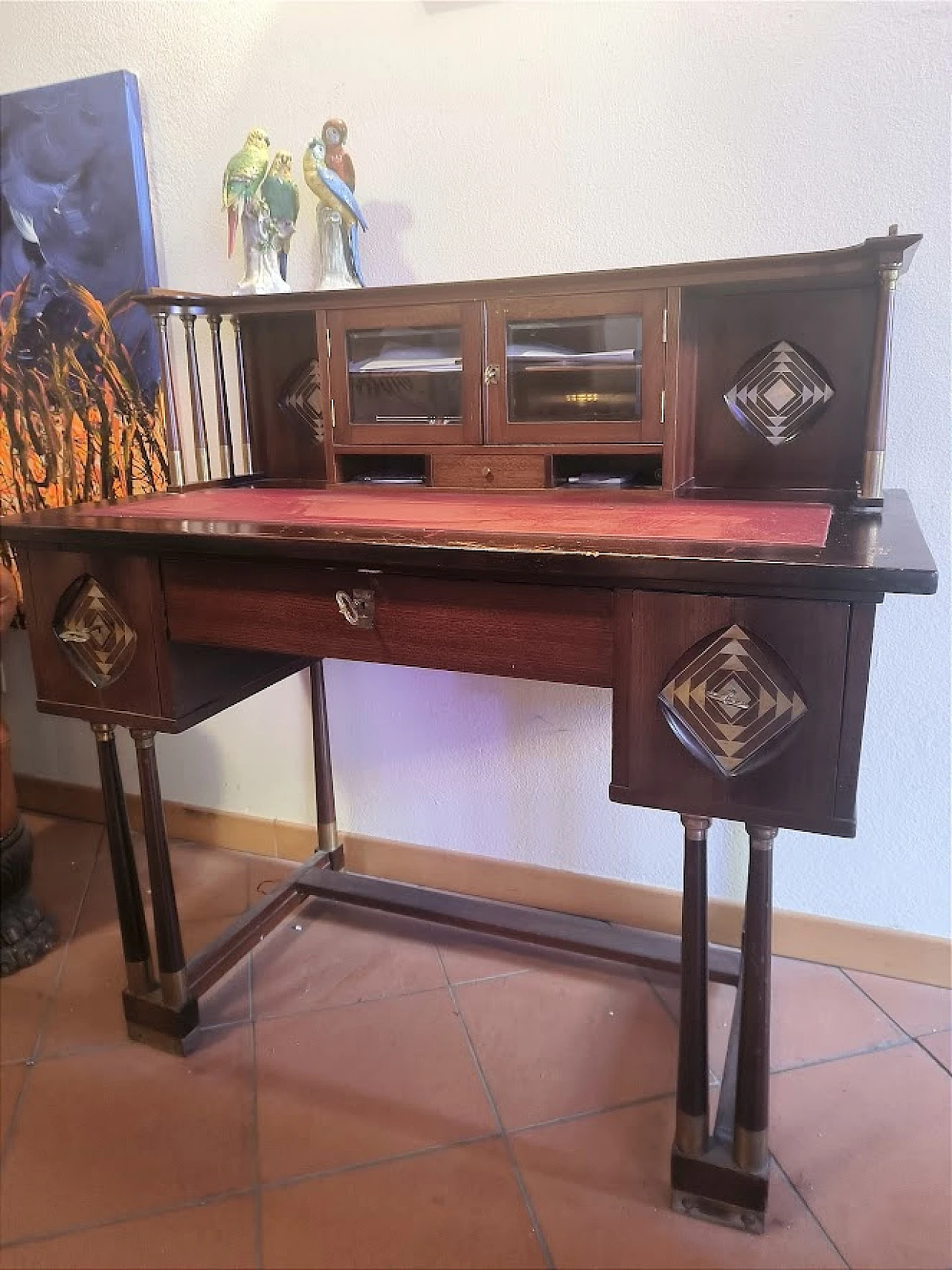 RARA Scrivania con sedia di J.e J.Herrmann, SECESSION, WIEN, 1905c. 19