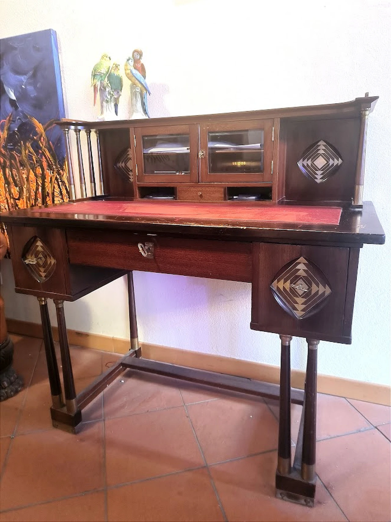 RARA Scrivania con sedia di J.e J.Herrmann, SECESSION, WIEN, 1905c. 23