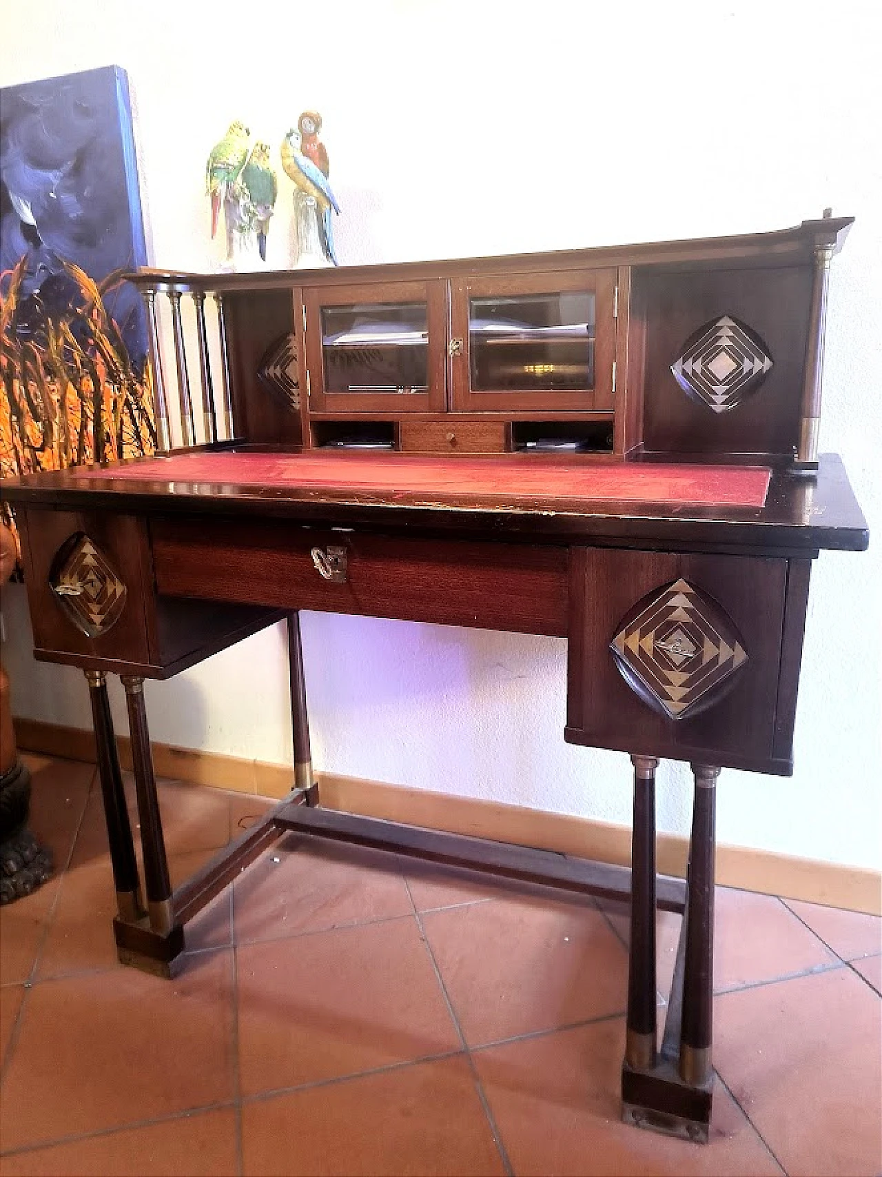 RARA Scrivania con sedia di J.e J.Herrmann, SECESSION, WIEN, 1905c. 26