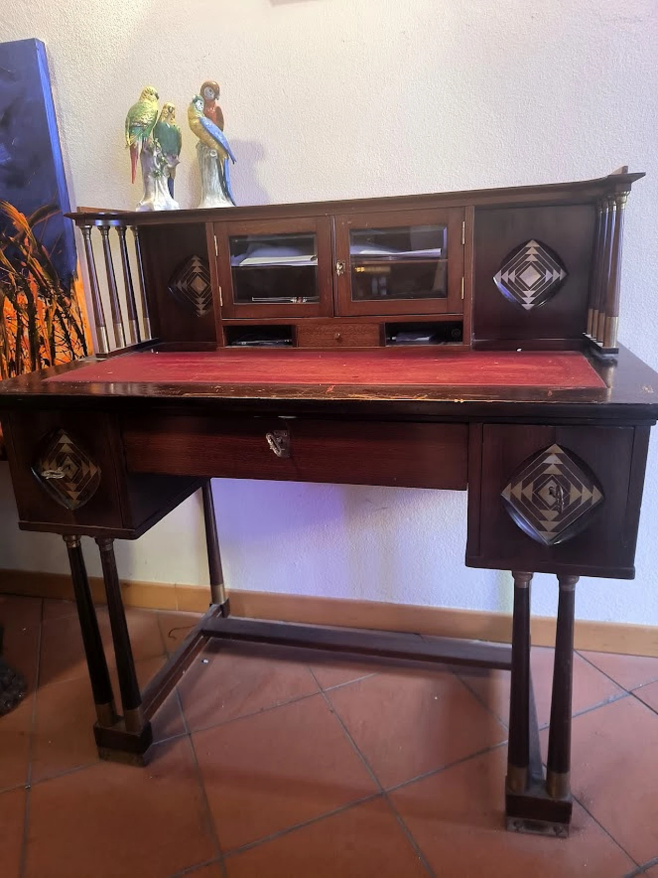 RARA Scrivania con sedia di J.e J.Herrmann, SECESSION, WIEN, 1905c. 28