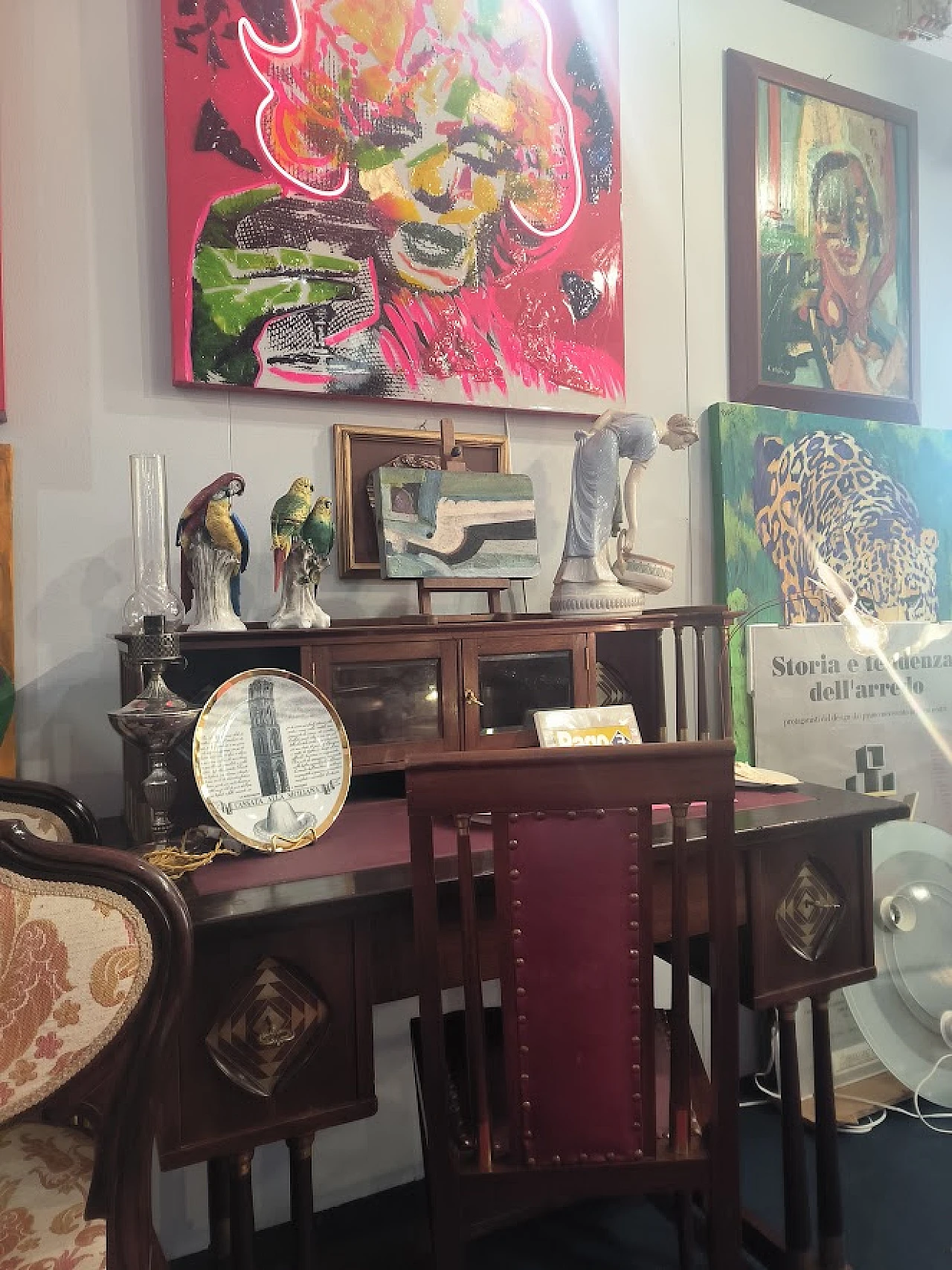 RARA Scrivania con sedia di J.e J.Herrmann, SECESSION, WIEN, 1905c. 34