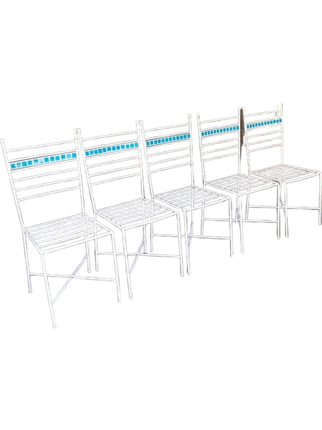 5 sedie in ferro, anni '90 6