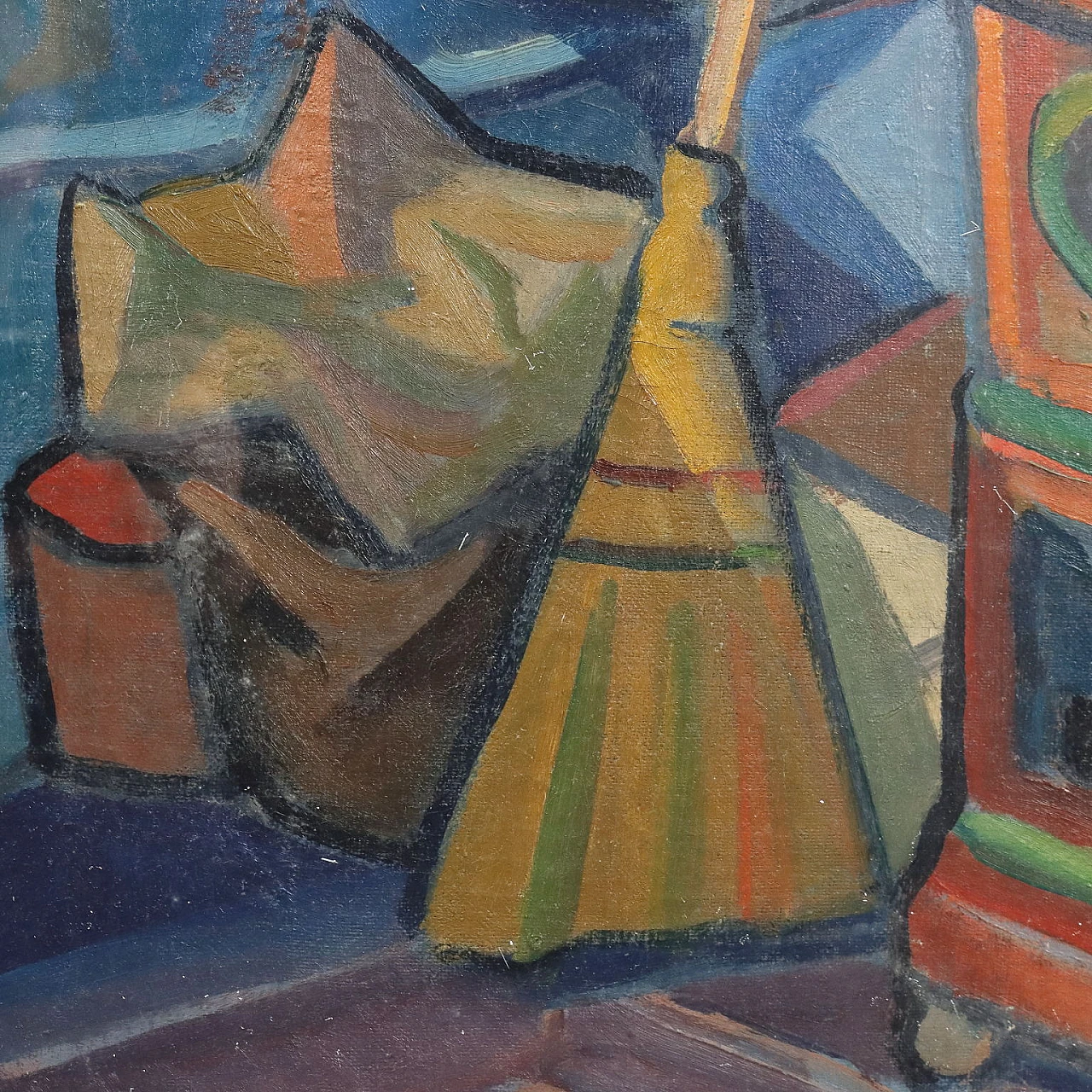 Dipinto contemporaneo di Alvaro Monnini, olio su tela, anni '40 6