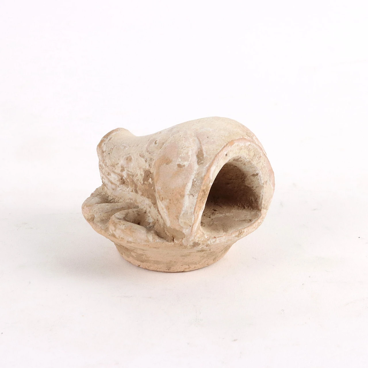 Scultura cinese di tavolo d'altare in ceramica smaltata Sancai 7