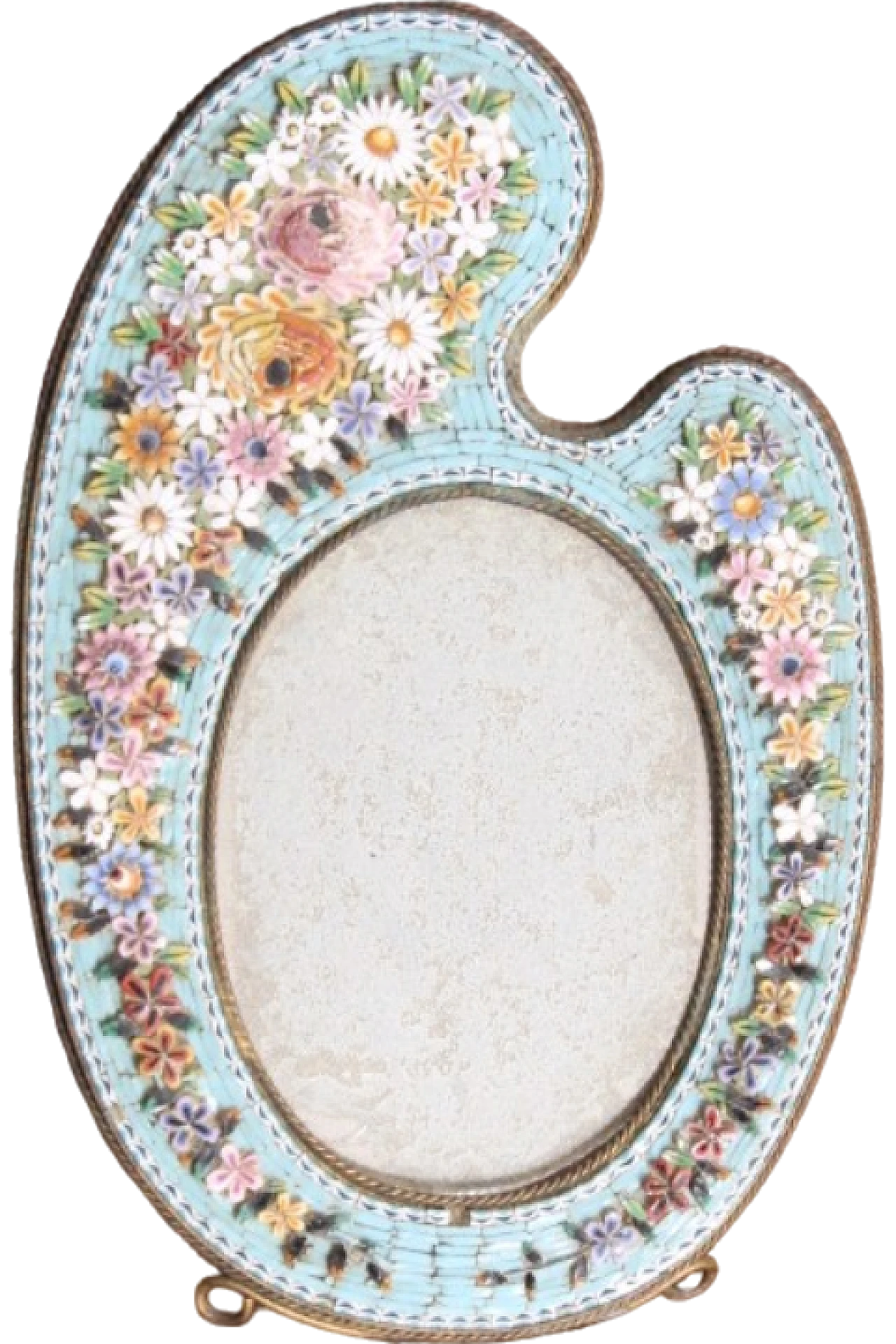 Italian Micro Mosaic Frame Rank A set 2 Small Antique Italian