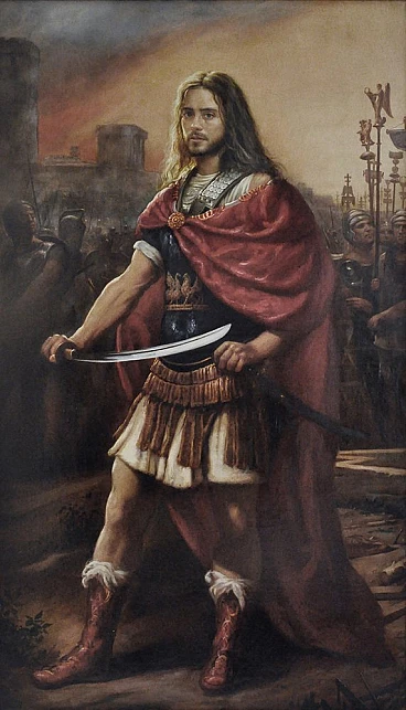 Alexander the Great by Maxmilian Ciccone, oil on canvas, 2000s