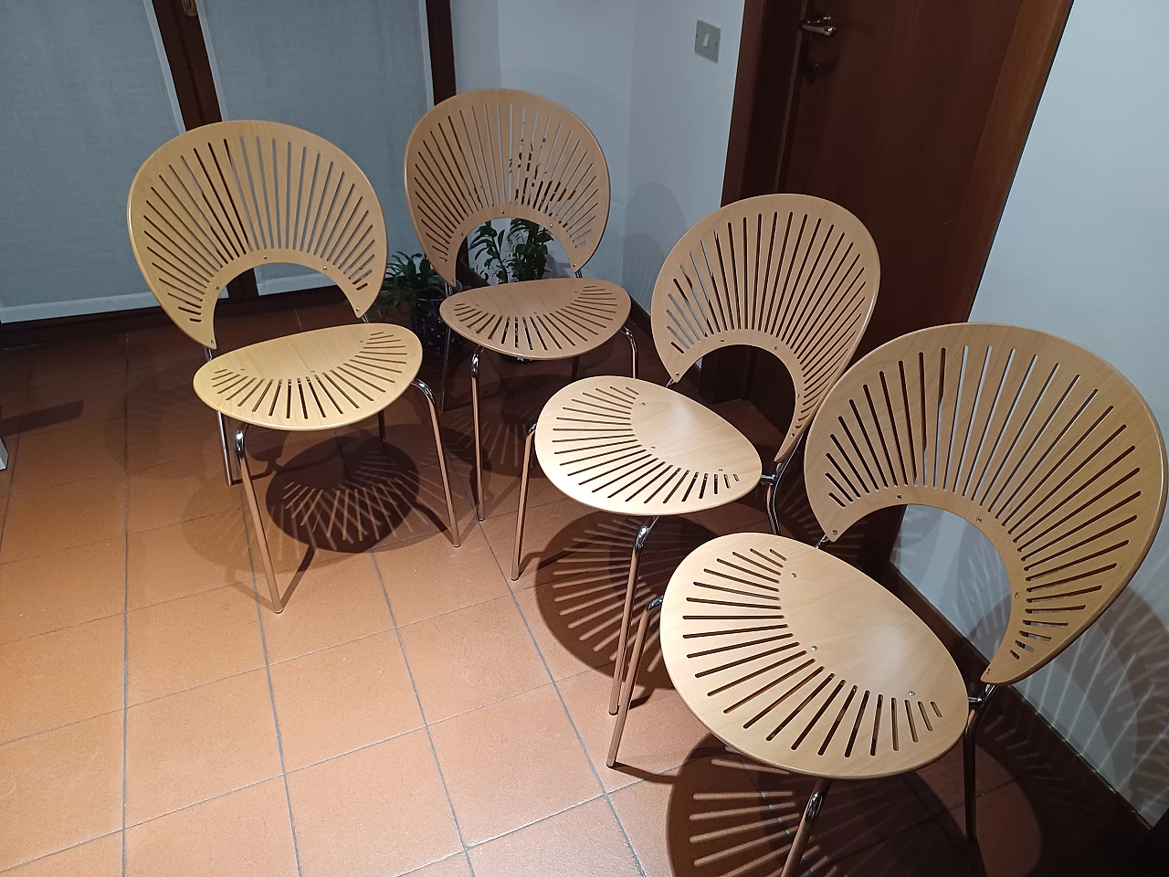 Set di 4 sedie Nanna Ditzel Trinidad, anni 2000 3