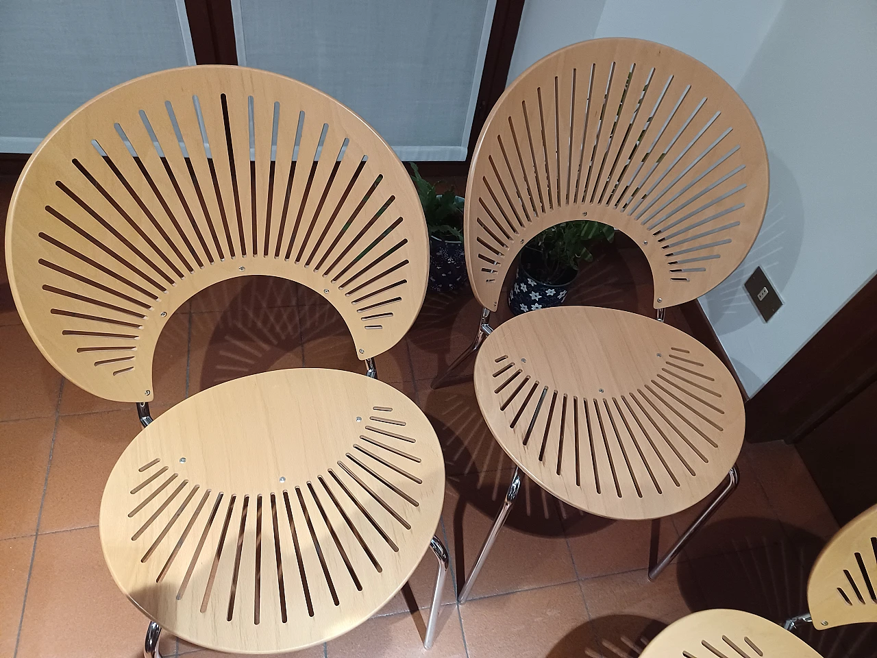 Set di 4 sedie Nanna Ditzel Trinidad, anni 2000 5