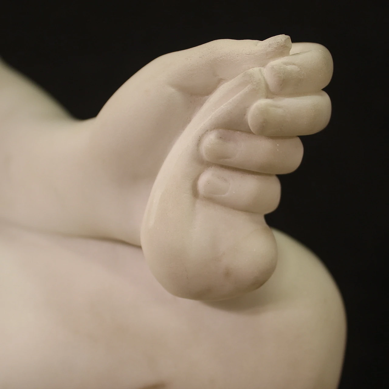 Mercury, Neoclassic Carrara marble sculpture, 19th century 6