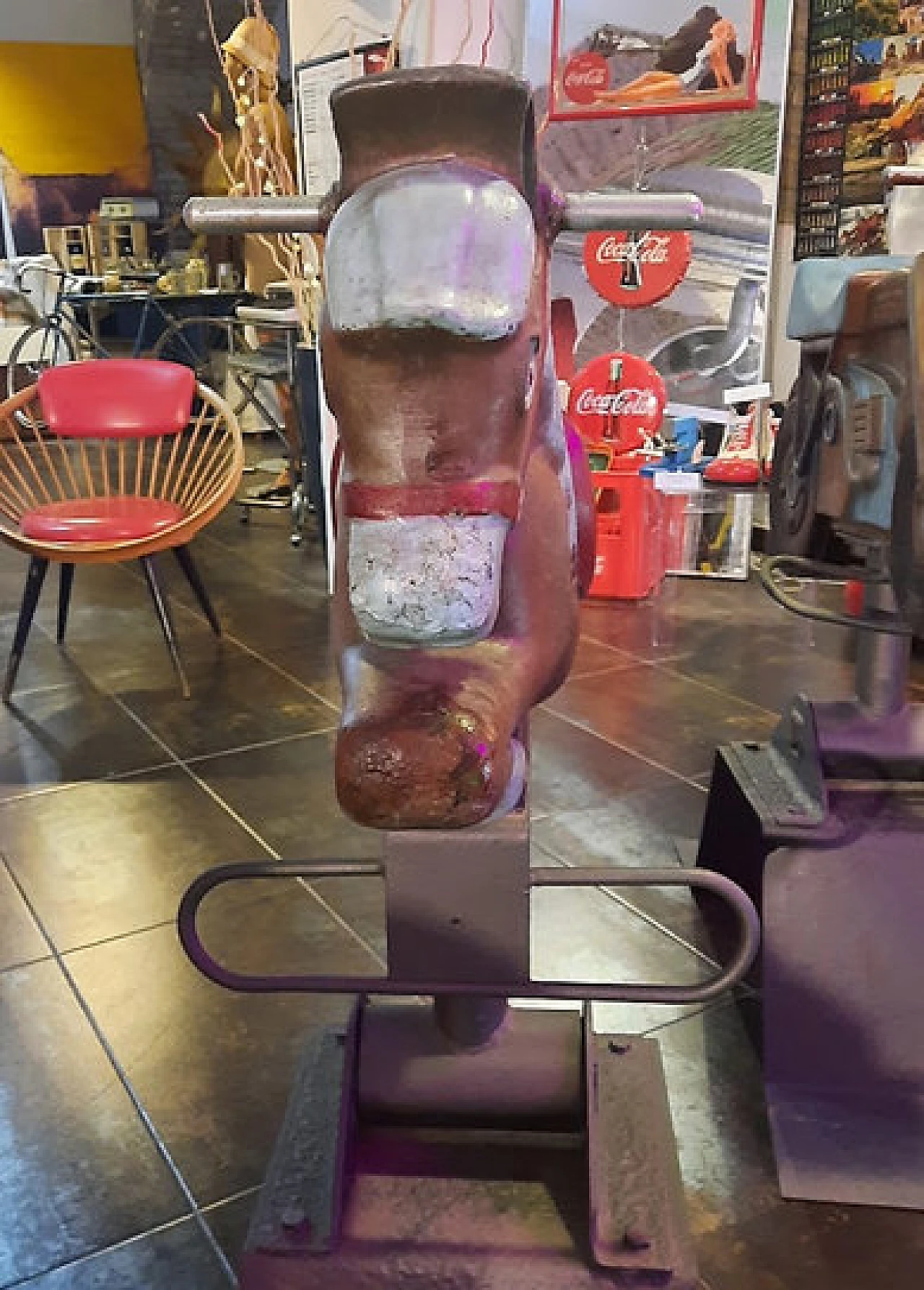 Cavalluccio da giardino in ferro, primo '900 3