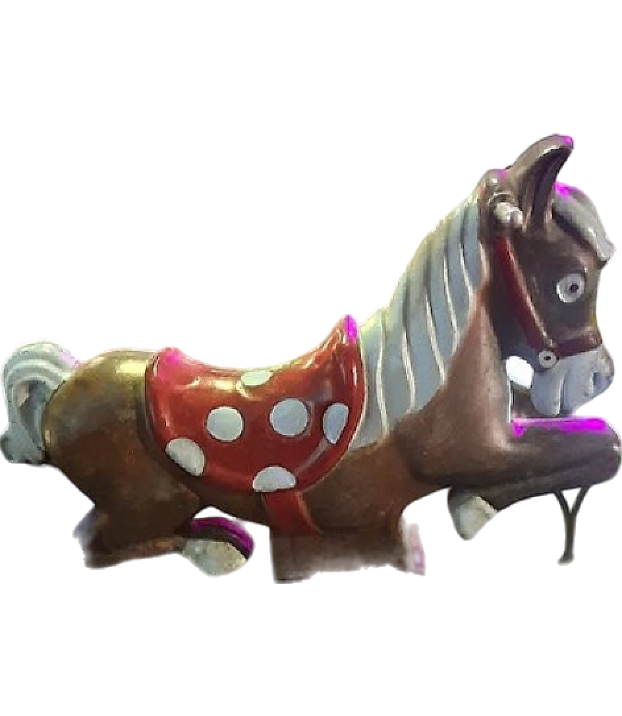 Cavalluccio da giardino in ferro, primo '900 5