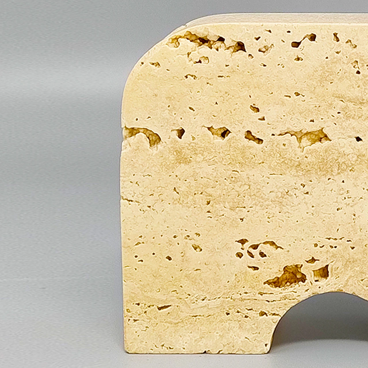 1970s Original Travertine Elephant Sculpture by Enzo Mari for F.lli Ma 6