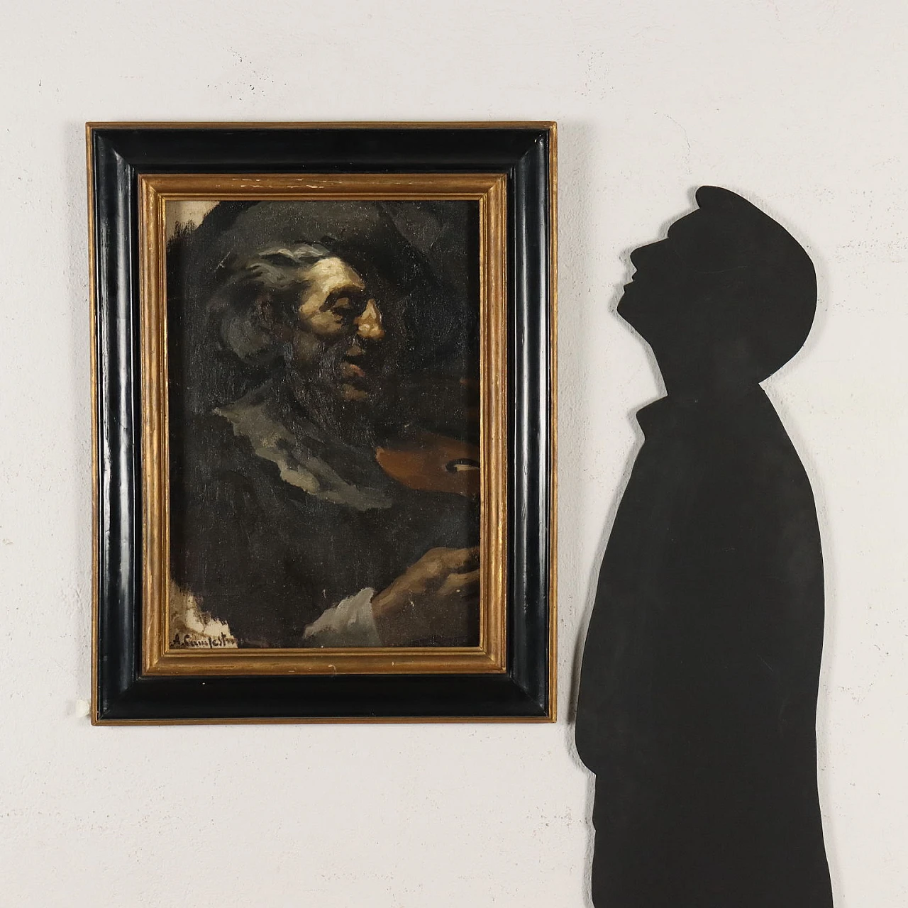 E. A. Campestrini, Il suonatore di violino, olio su tela 2