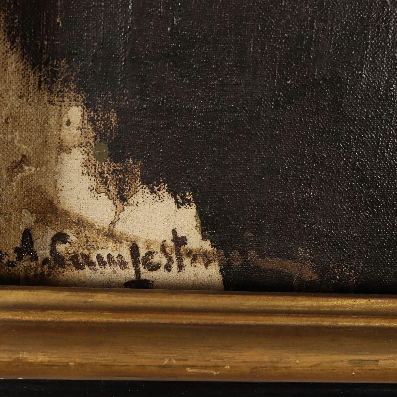 E. A. Campestrini, Il suonatore di violino, olio su tela 6