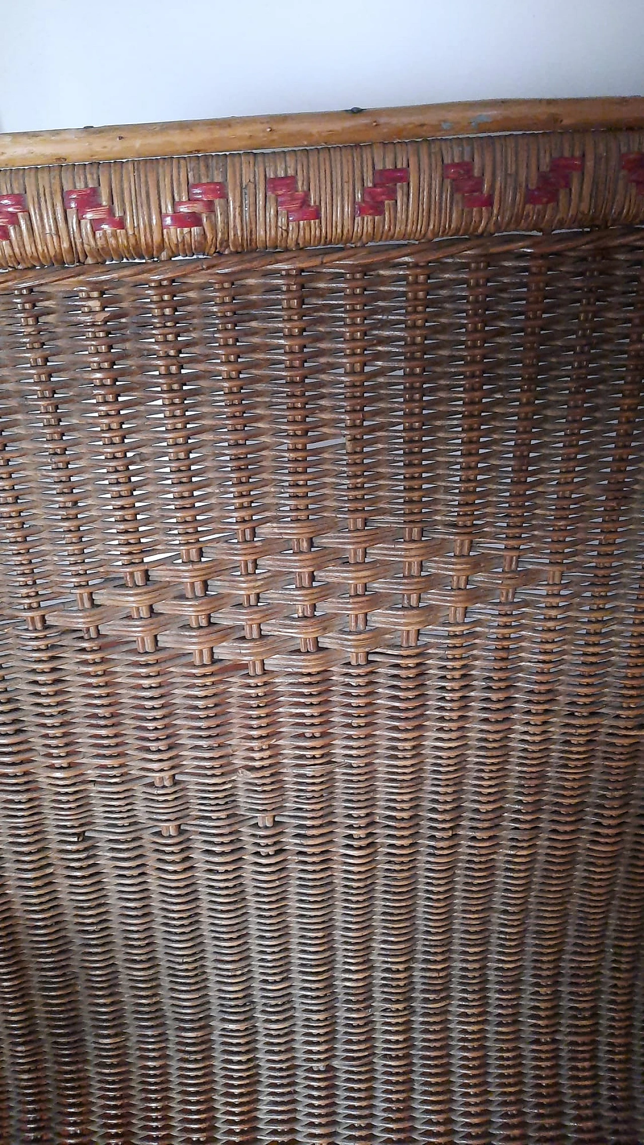Wicker sofa, 1950s 4