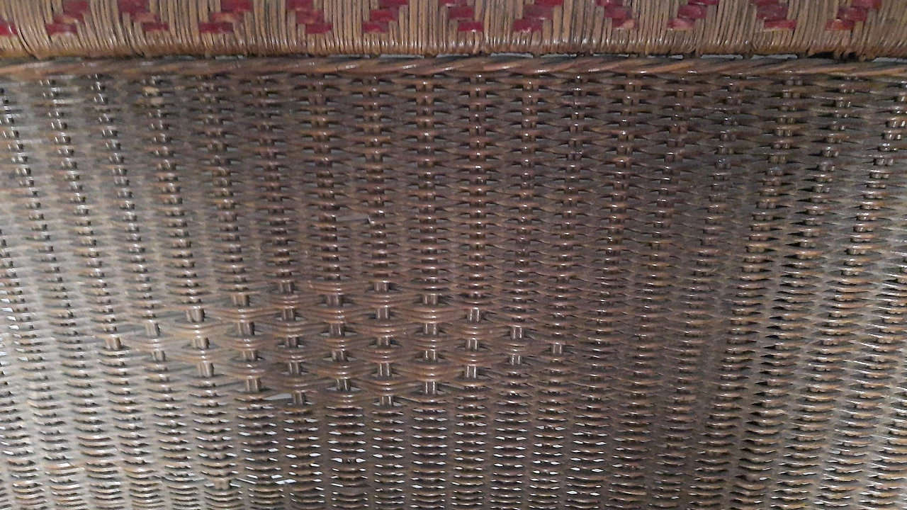 Wicker sofa, 1950s 5