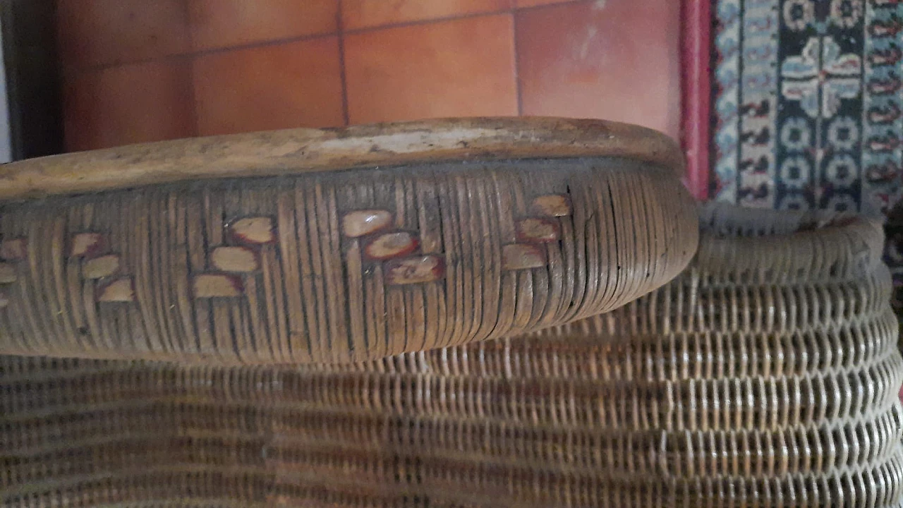 Wicker sofa, 1950s 6