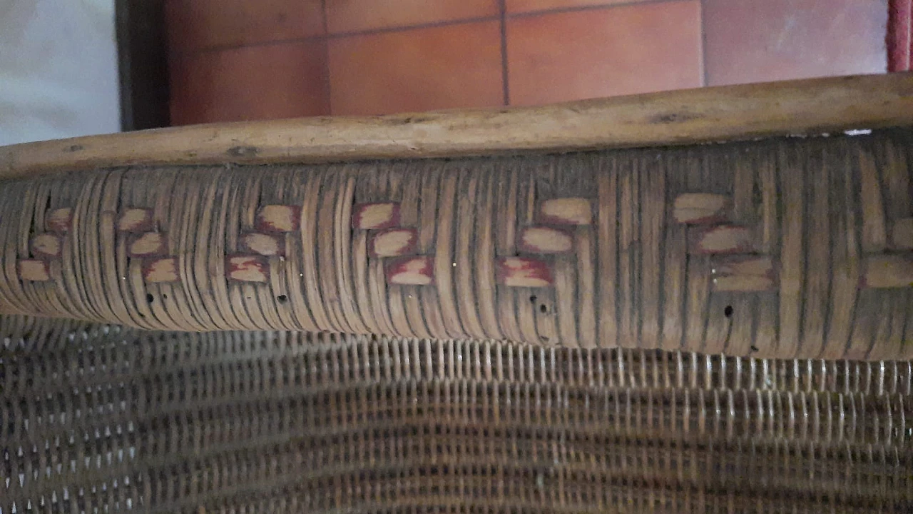 Wicker sofa, 1950s 7