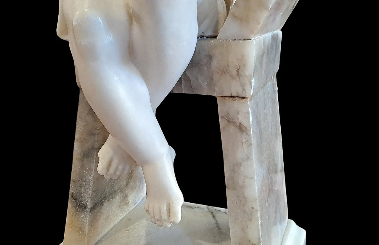 Eugenio Battaglia, Sleeping little girl, alabaster statute, '900 5