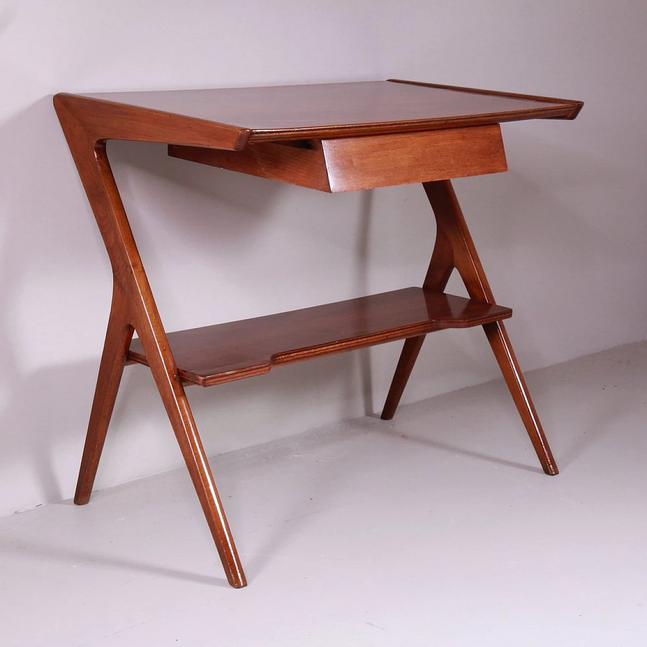 Mid-Century wooden console, 1950s 3