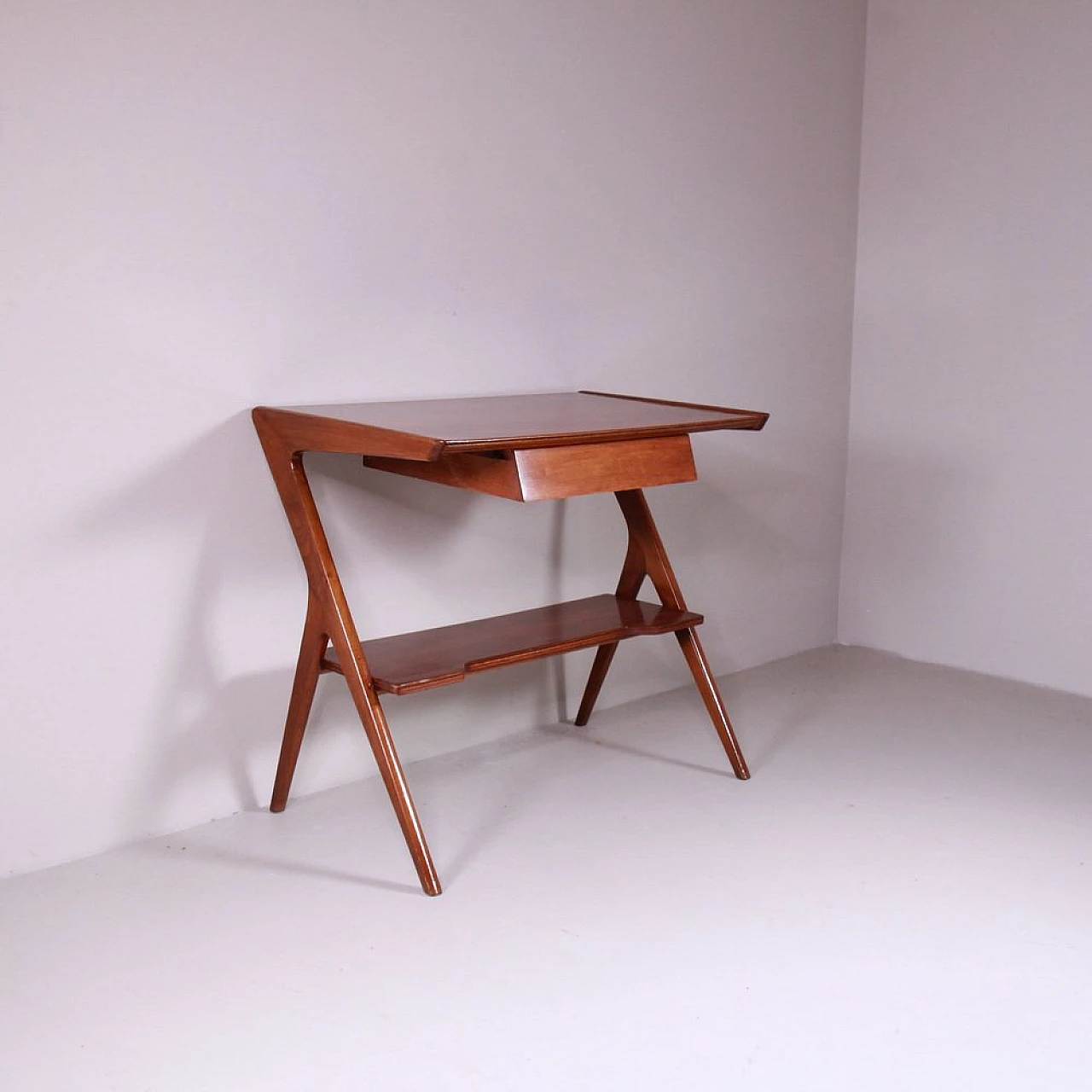 Mid-Century wooden console, 1950s 5