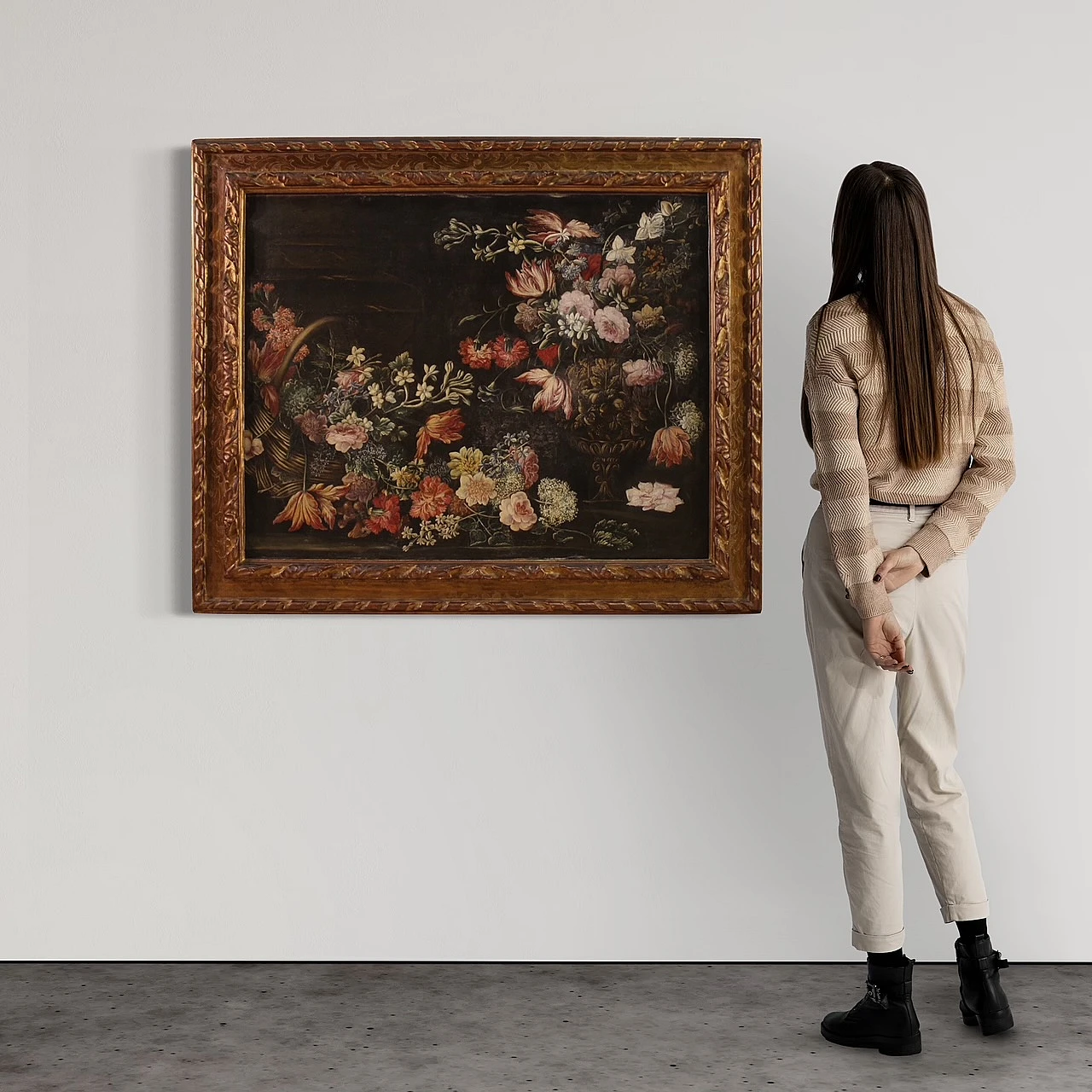 Italian Baroque Still life painting, oil on canvas, 17th century 2