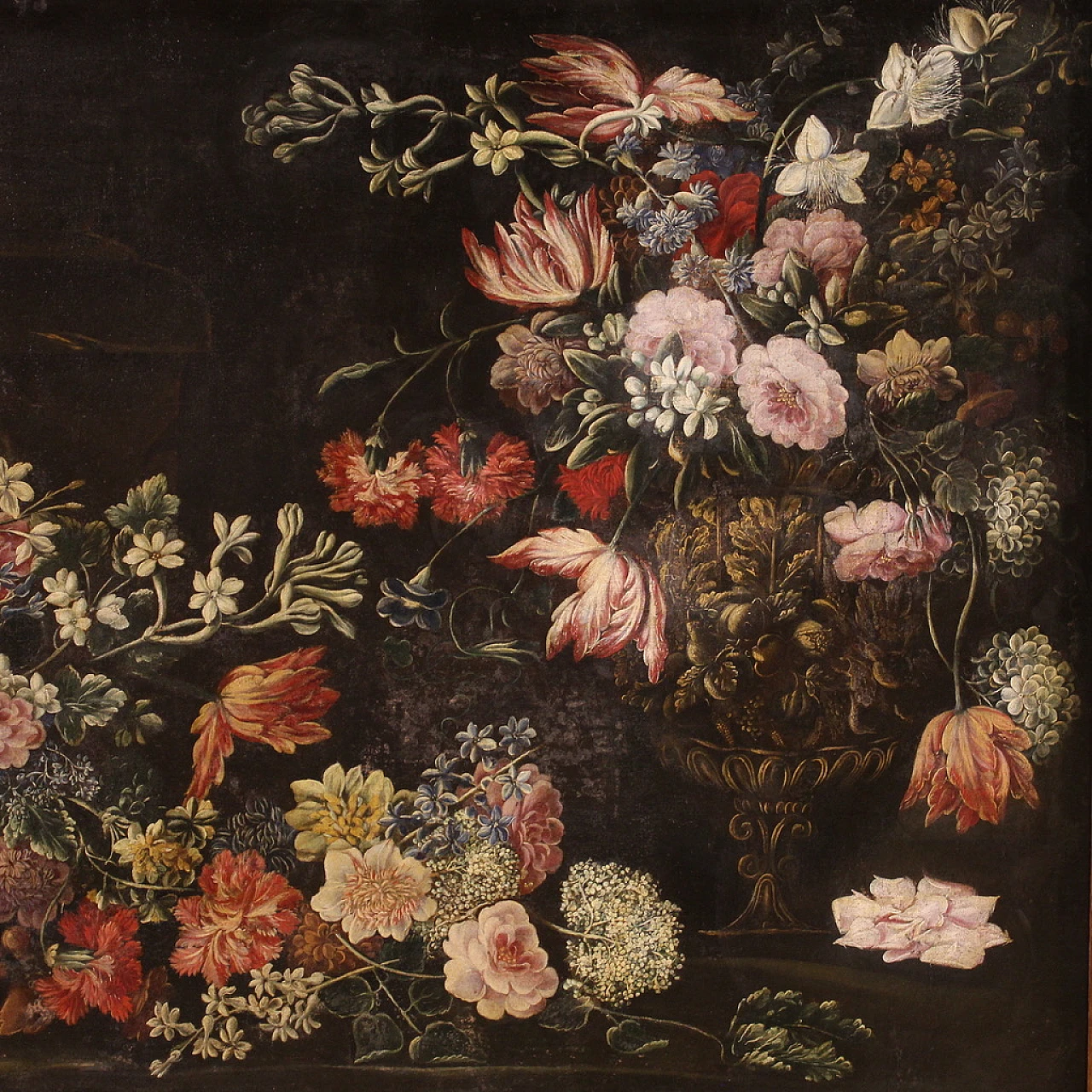 Italian Baroque Still life painting, oil on canvas, 17th century 3