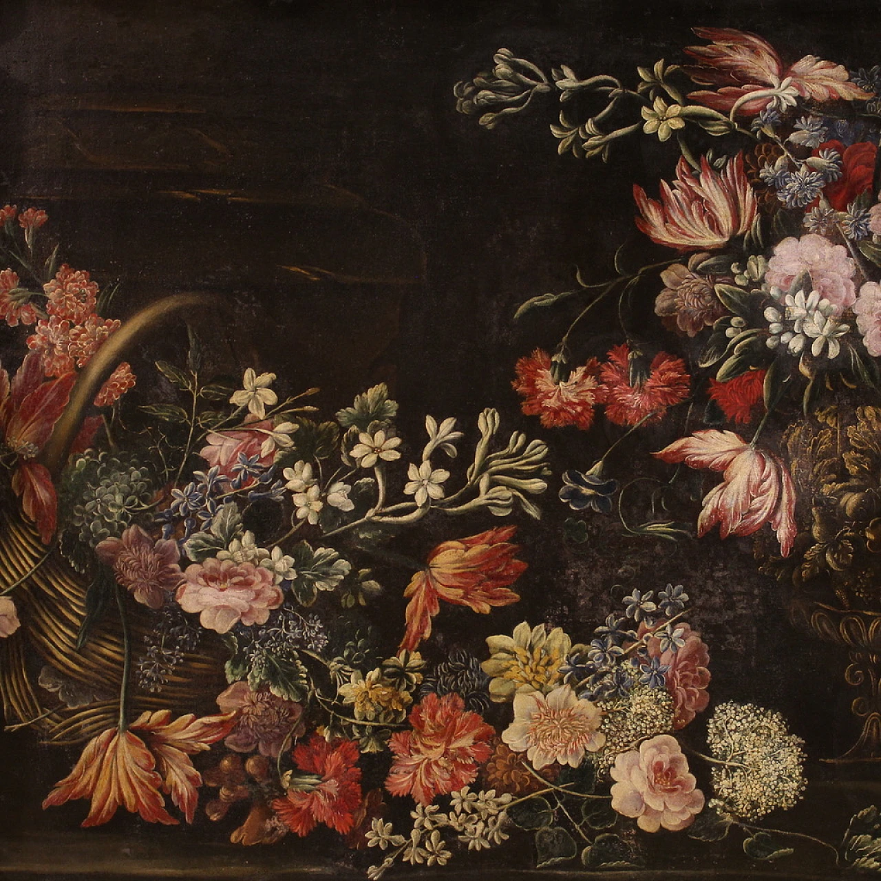 Italian Baroque Still life painting, oil on canvas, 17th century 4