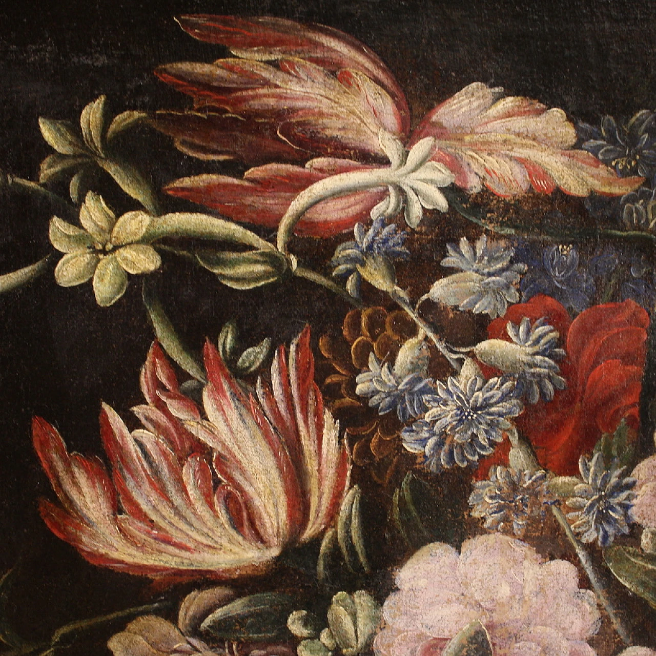 Italian Baroque Still life painting, oil on canvas, 17th century 12