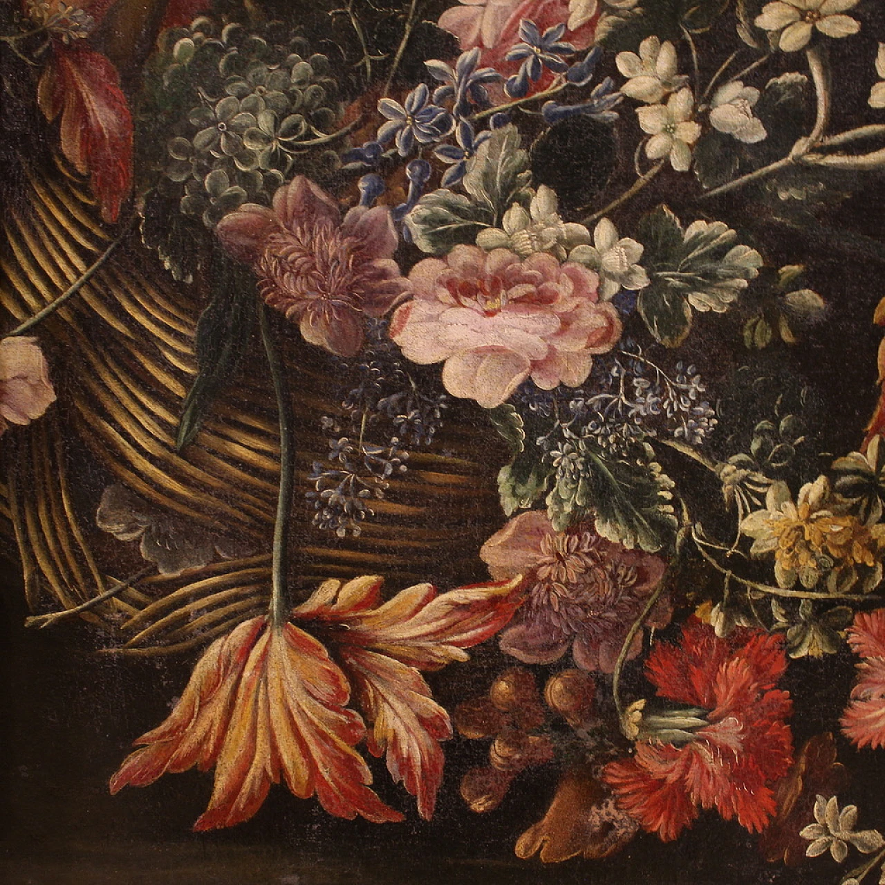 Italian Baroque Still life painting, oil on canvas, 17th century 15