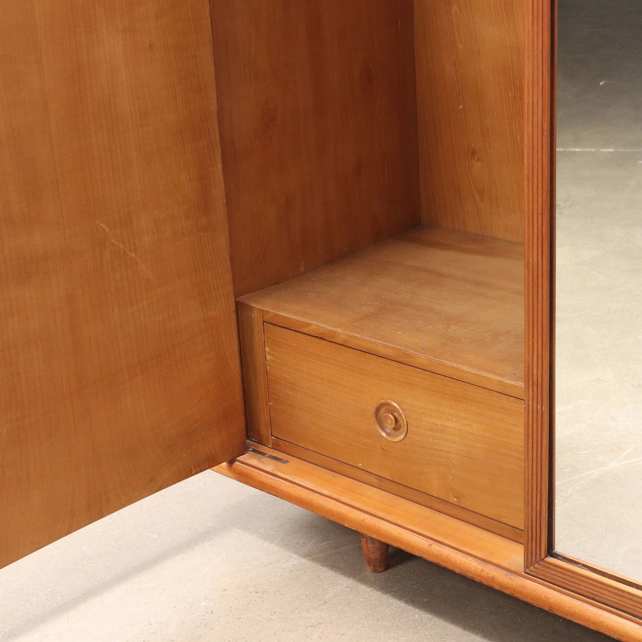 Wood and glass cabinet, 1940s 5