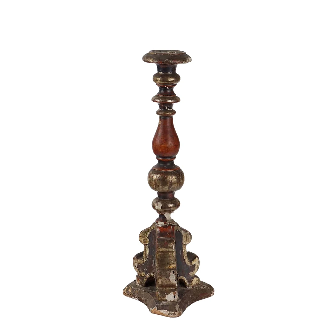 Carved wooden torch, late 19th century 1